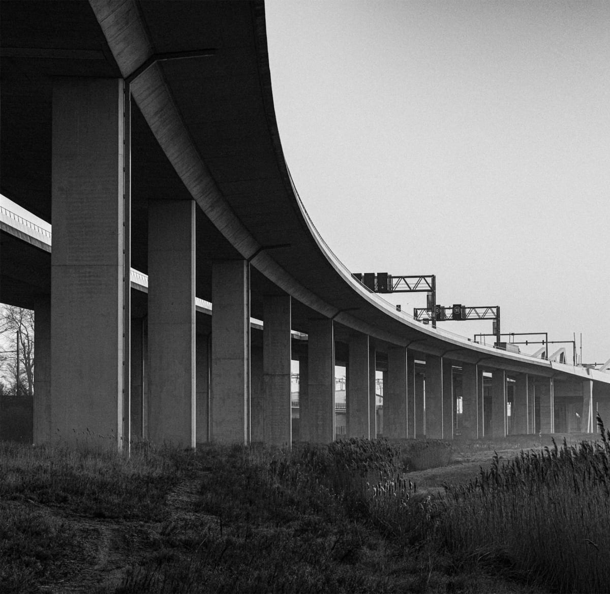 Roskambrug, the photograph that covers the panel edge to edge